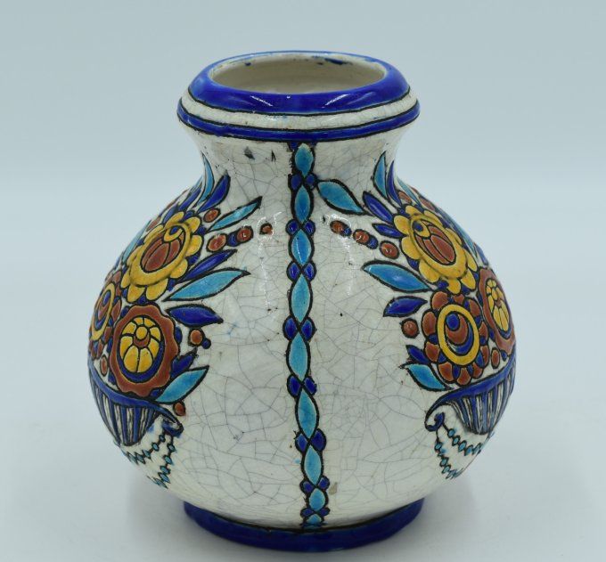 Charles Catteau – Vase bursiforme Art Déco