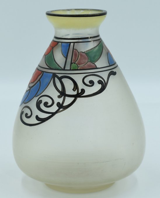 Joma – Vase Art Deco – Verre opalescent