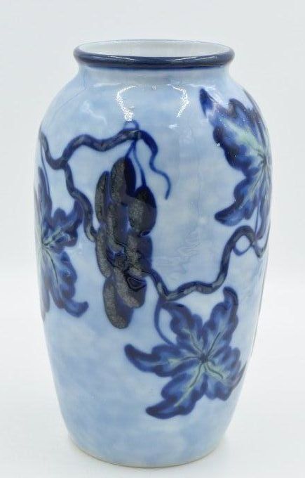 Camille Tharaud - Vase balustre décor pampres de vigne
