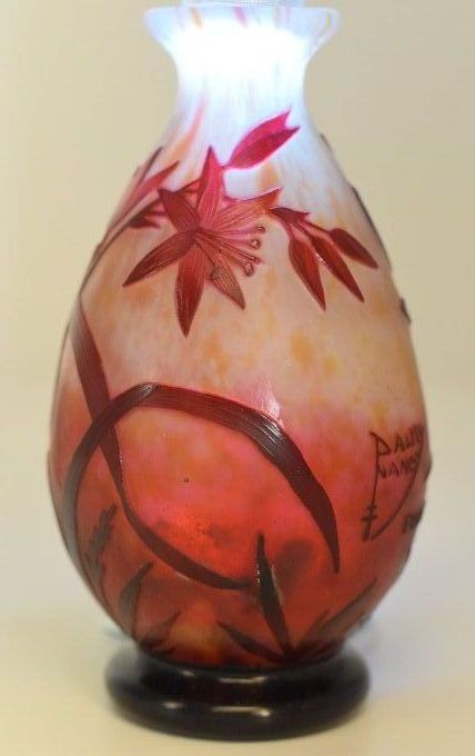 Daum – Vase balustre - Verre multicouches