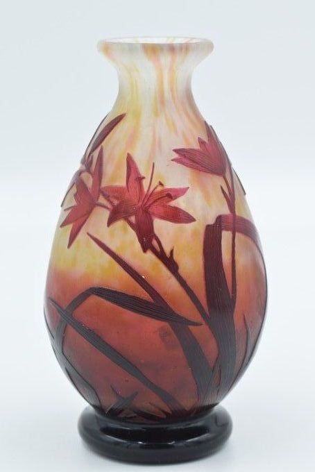 Daum – Vase balustre - Verre multicouches